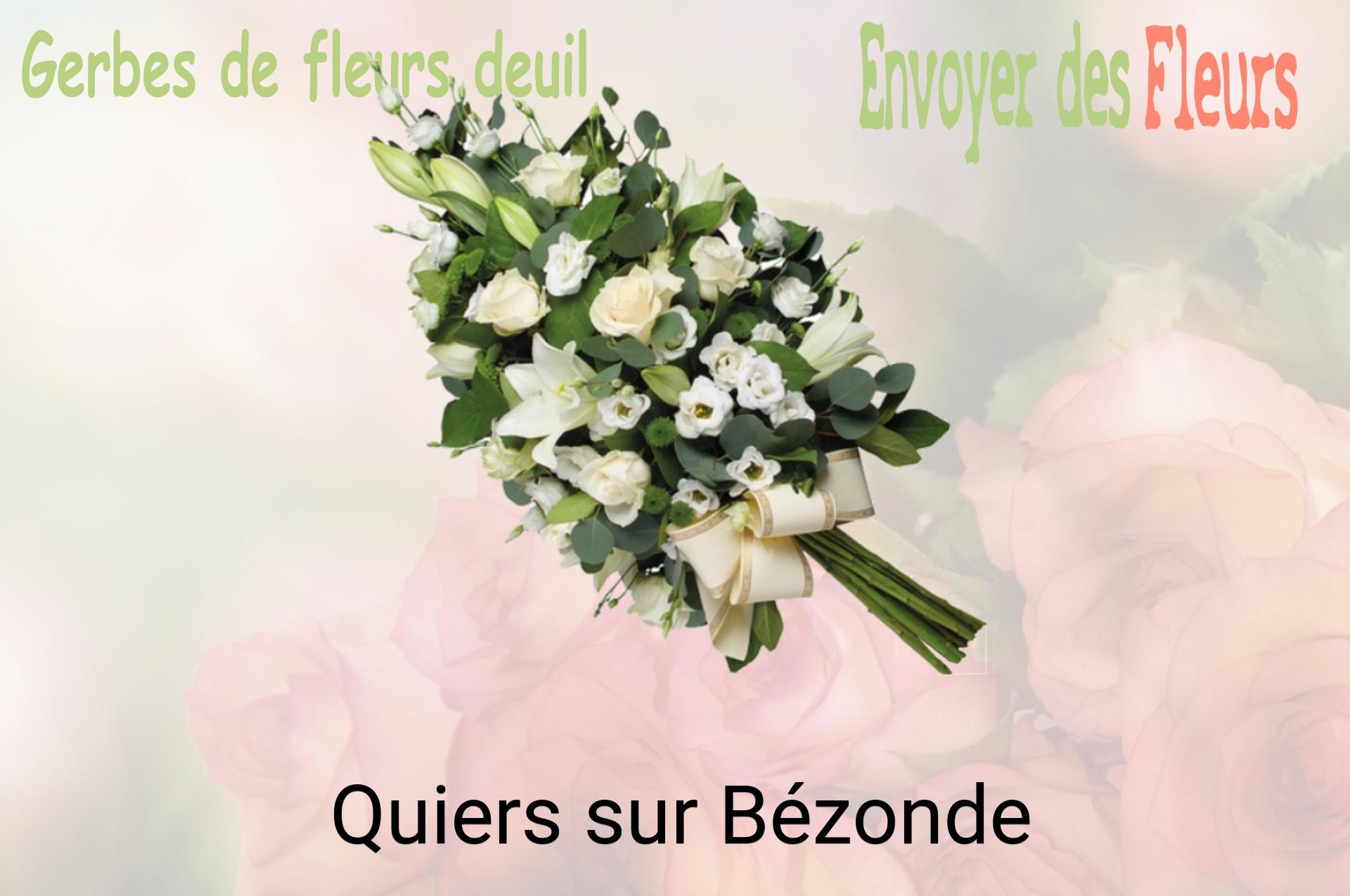 Gerbe de fleurs de deuil livrée à Quiers-sur-Bézonde